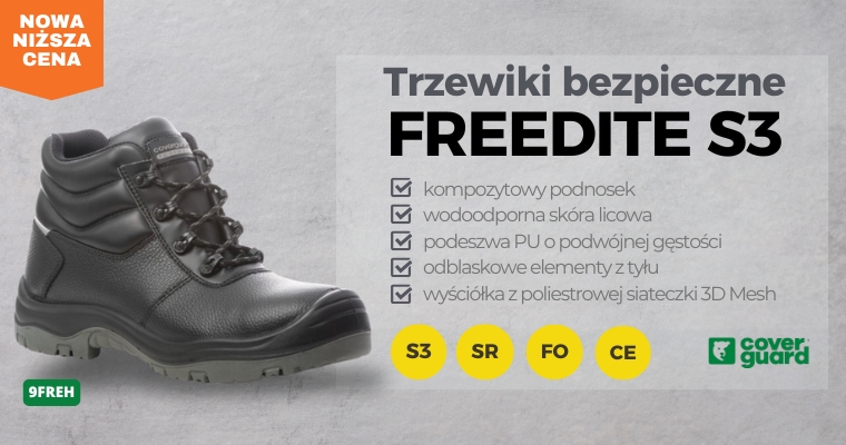 NOWA NIŻSZA CENA! Trzewiki Coverguard Freedite S3
