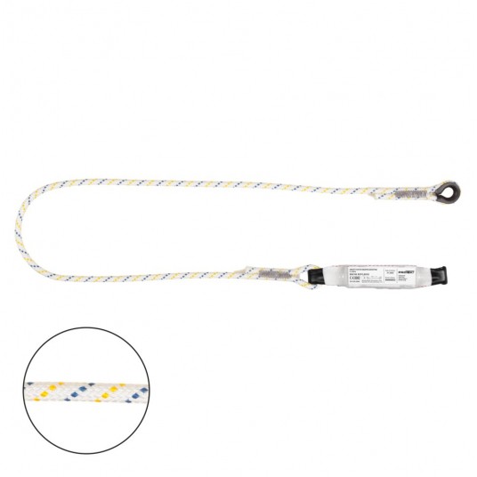 Amortyzator bezpieczeństwa z linką i zatrzaśnikami AZ003, AZ023 BW100SCF-LB101 - 1.5 m