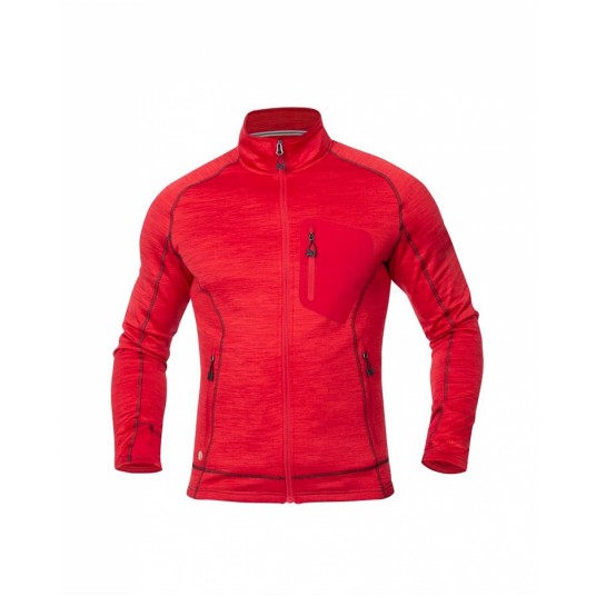 Bluza Breeffidry melange - czerwony
