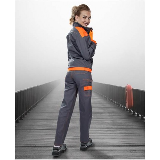 Bluza COOL TREND damska - szaro-pomarańczowy - 42