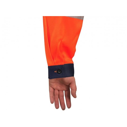 Bluza CXS NORWICH męska ostrzegawcza - pomarańczowo-niebieski
