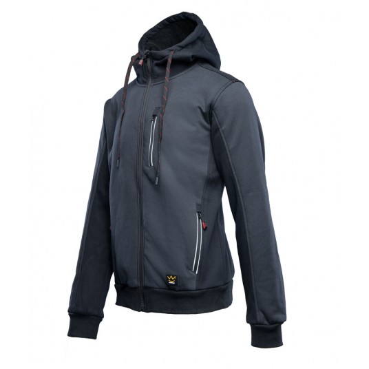 Bluza dresowa z kapturem SEVEN KINGS PRO - grafitowy