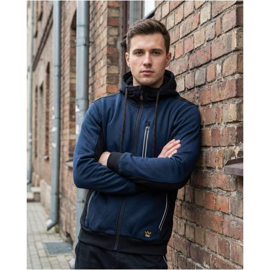 Bluza dresowa z kapturem SEVEN KINGS PRO - granatowy