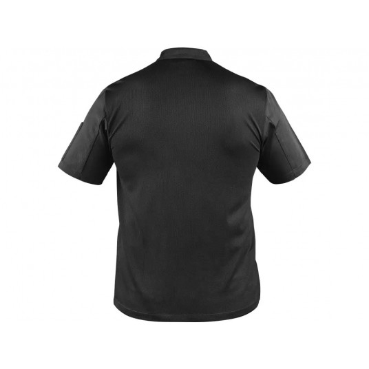 Bluza kucharska męska krótki rękaw Rondon CXS CHEWLINE W-S - czarny -zdjęcie numer 2