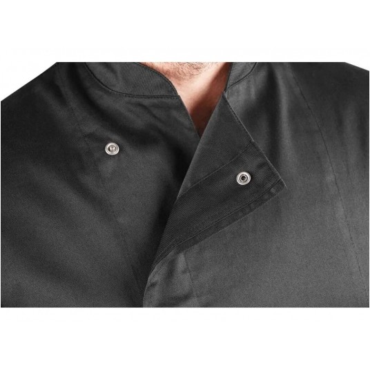 Bluza kucharska męska krótki rękaw Rondon CXS CHEWLINE W-S - czarny -zdjęcie numer 5