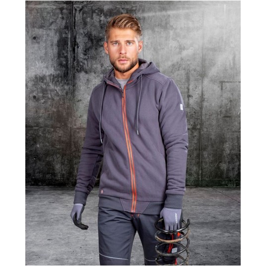 Bluza M003 - szaro-czerwony
