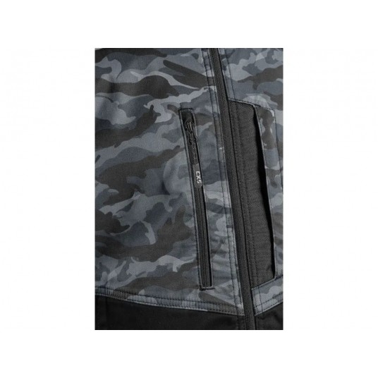 Bluza męska CXS SOLIS FLEX - camo-czarny