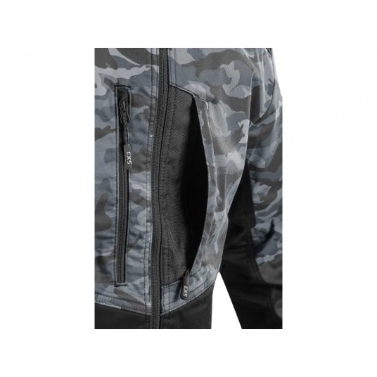Bluza męska CXS SOLIS FLEX - camo-czarny