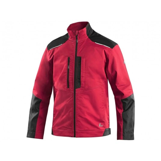 Bluza męska CXS SOLIS FLEX - czerwony-czarny