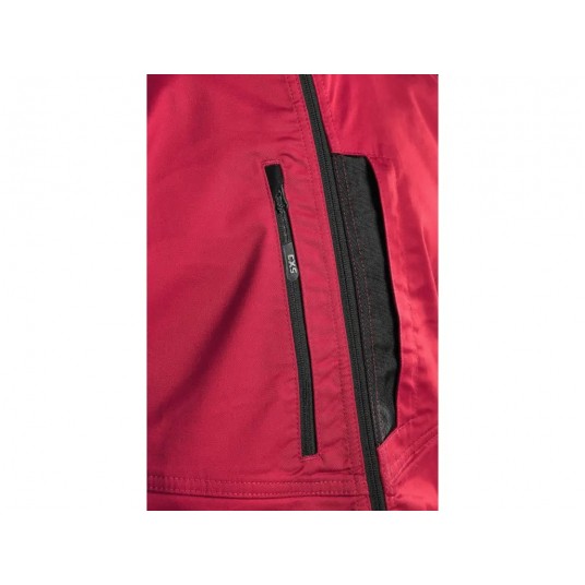 Bluza męska CXS SOLIS FLEX - czerwony-czarny