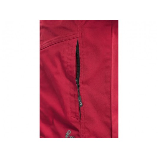 Bluza męska CXS SOLIS FLEX - czerwony-czarny