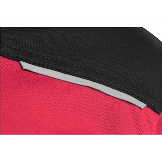 Bluza męska CXS SOLIS FLEX - czerwony-czarny