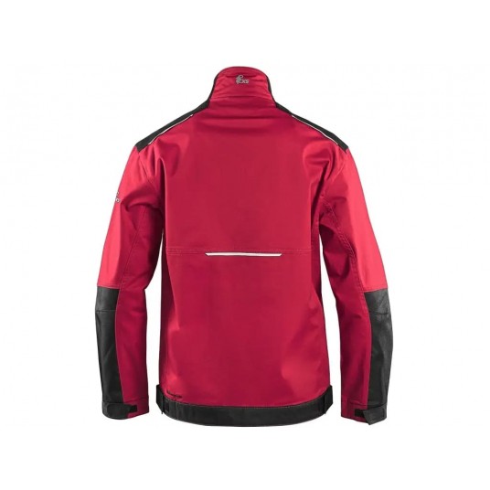 Bluza męska CXS SOLIS FLEX - czerwony-czarny