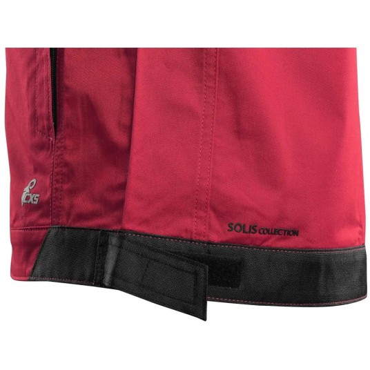 Bluza męska CXS SOLIS FLEX - czerwony-czarny