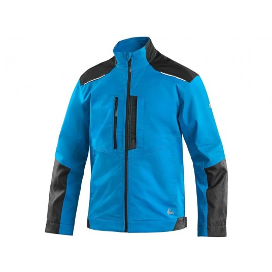 Bluza męska CXS SOLIS FLEX - niebieski-czarny