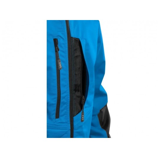 Bluza męska CXS SOLIS FLEX - niebieski-czarny