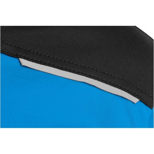 Bluza męska CXS SOLIS FLEX - niebieski-czarny