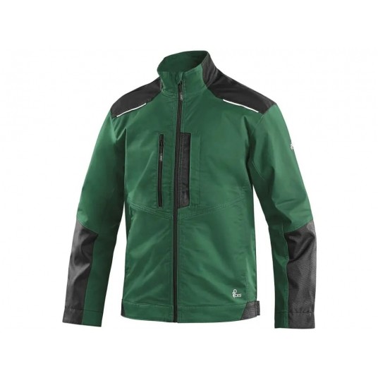 Bluza męska CXS SOLIS FLEX - zielony-czarny