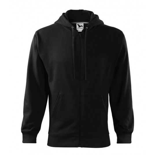Bluza męska Malfini TRENDY ZIPPER 410 - czarny -zdjęcie numer 2