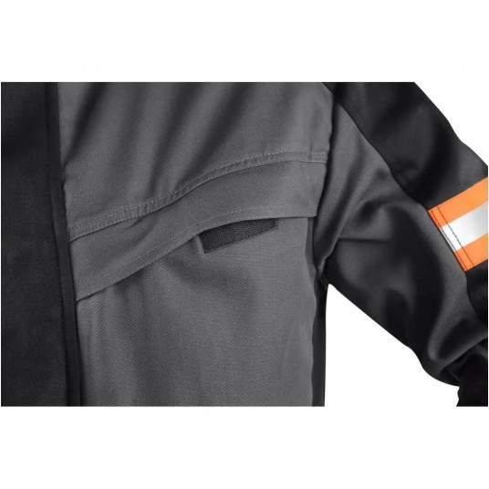 Bluza multifunkcyjna CXS WorkTech-Multi męska - szaro-czarny -zdjęcie numer 5