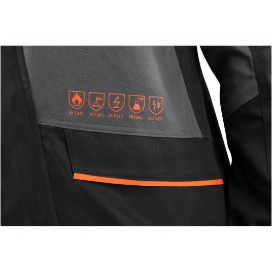 Bluza multifunkcyjna CXS WorkTech-Multi męska - szaro-czarny -zdjęcie numer 3