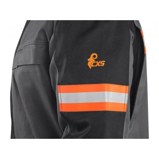 Bluza multifunkcyjna CXS WorkTech-Multi męska - szaro-czarny -zdjęcie numer 4
