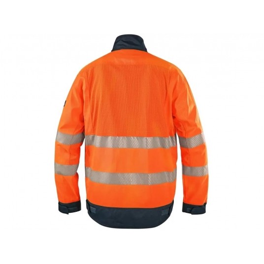 Bluza ostrzegawcza CXS HALIFAX męskie - pomarańczowy-niebieski -zdjęcie numer 2