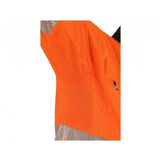 Bluza ostrzegawcza CXS HALIFAX męskie - pomarańczowy-niebieski -zdjęcie numer 5