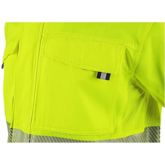 Bluza ostrzegawcza CXS HALIFAX męskie - żółty-niebieski -zdjęcie numer 4