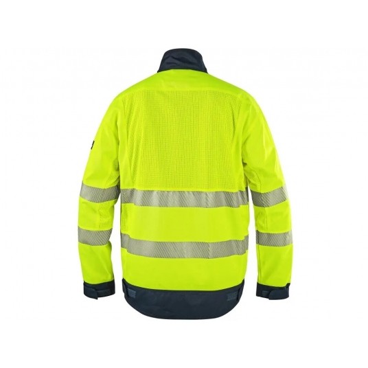 Bluza ostrzegawcza CXS HALIFAX męskie - żółty-niebieski -zdjęcie numer 2