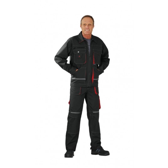 Bluza PLANAM BASALT - antracytowy/czerwony