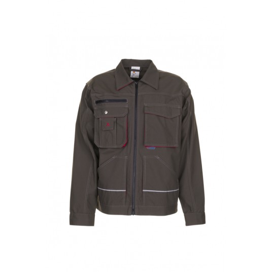 Bluza PLANAM BASALT - oliwkowy/czerwony