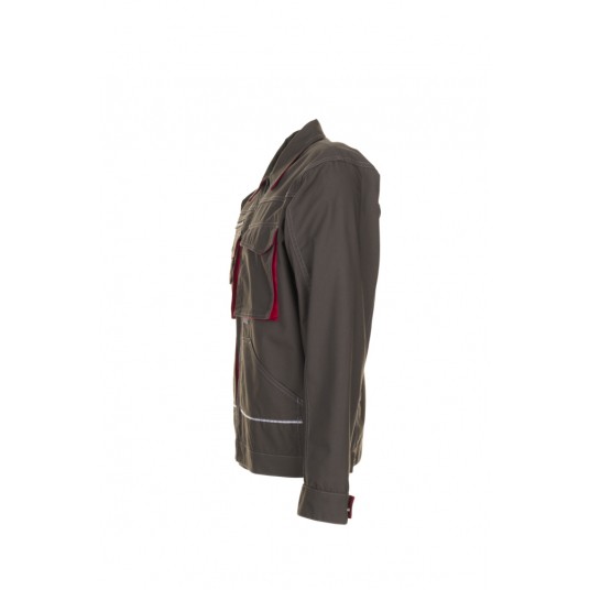 Bluza PLANAM BASALT - oliwkowy/czerwony