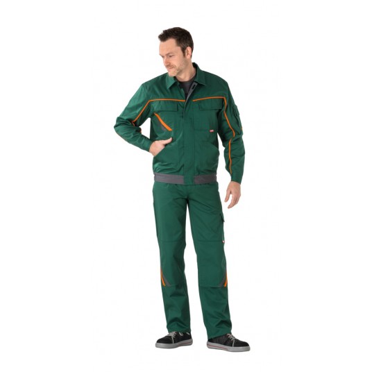 Bluza PLANAM Visline V2 - zielony/pomarańczowy/łupkowy
