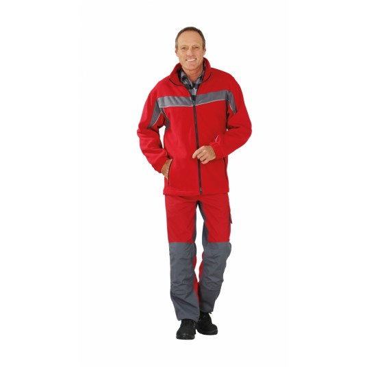 Bluza polarowa PLANAM Plaline - czerwony/łupkowy
