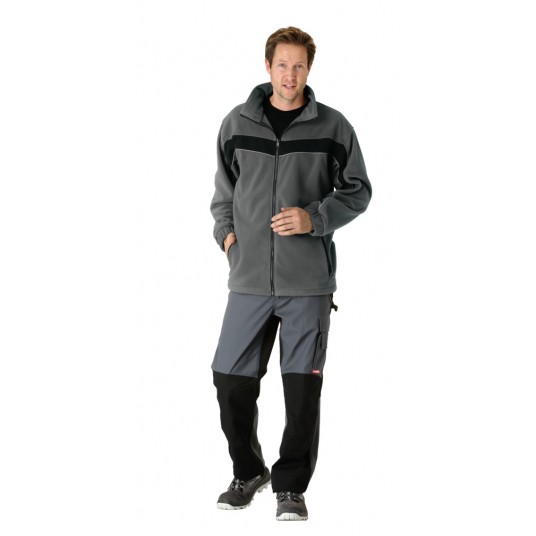 Bluza polarowa PLANAM Plaline - łupkowy/czarny