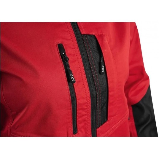Bluza robocza CXS SOLIS FLEX damska - czerwony-czarny -zdjęcie numer 3