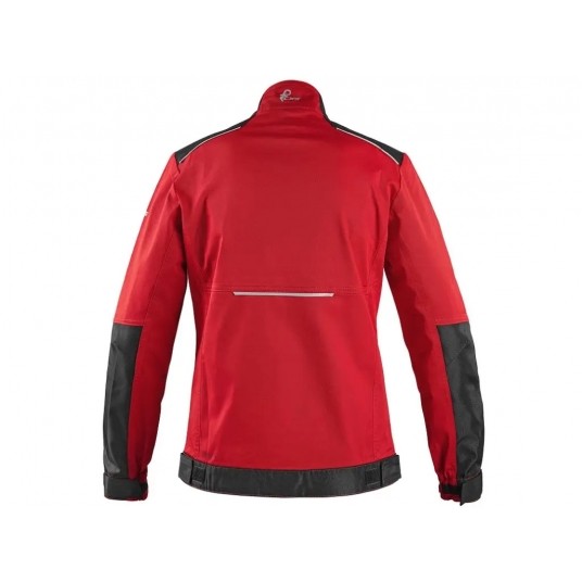 Bluza robocza CXS SOLIS FLEX damska - czerwony-czarny -zdjęcie numer 2