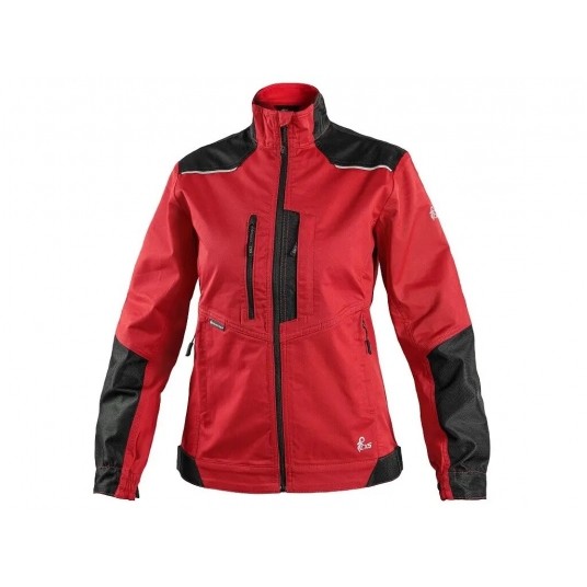 Bluza robocza CXS SOLIS FLEX damska - czerwony-czarny -zdjęcie numer 1