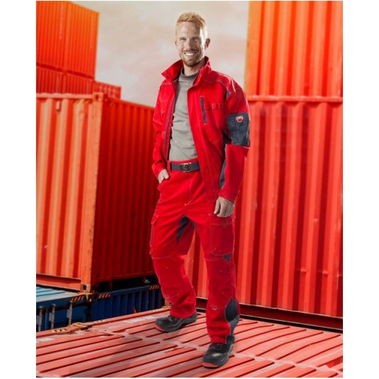 Bluza robocza VISION 01 - czerwono-szary