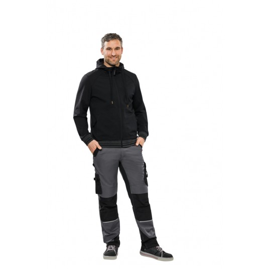 Bluza rozpinana z kapturem PLANAM Outdoor Match - czarny