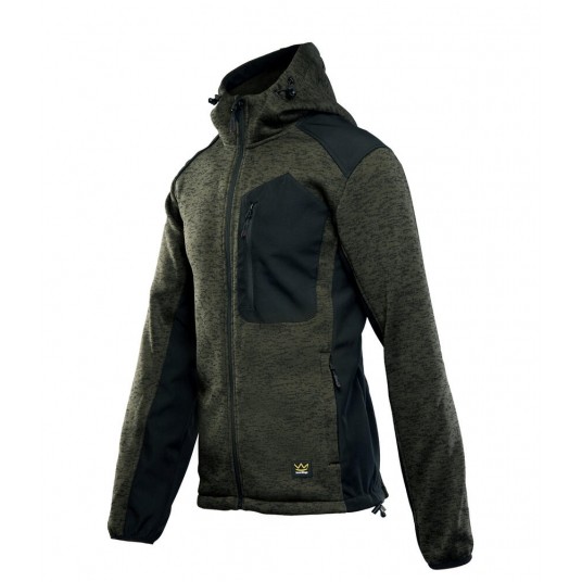 Bluza rozpinana z kapturem SEVEN KINGS - khaki -zdjęcie numer 2