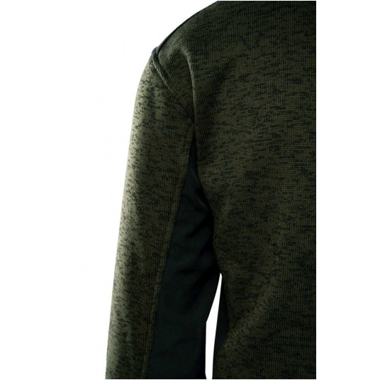 Bluza rozpinana z kapturem SEVEN KINGS - khaki -zdjęcie numer 5
