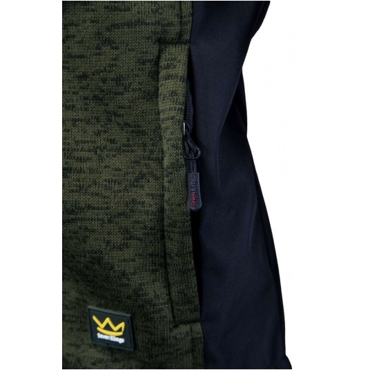 Bluza rozpinana z kapturem SEVEN KINGS - khaki -zdjęcie numer 13