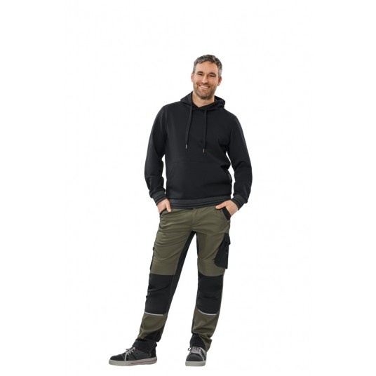 Bluza z kapturem PLANAM Outdoor Match - czarny