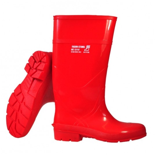 Buty męskie PVC kwaso-ługoodporne 13111F - czerwony -zdjęcie numer 2