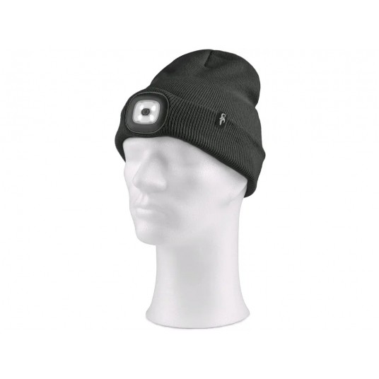 Czapka CXS TYNAN z lampką LED czarna