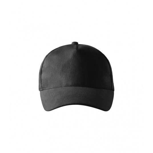 Czapka unisex Malfini 5P 307 nastawialna - czarny