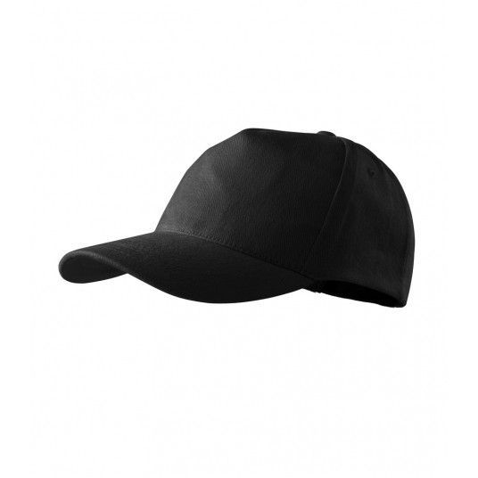 Czapka unisex Malfini 5P 307 nastawialna - czarny