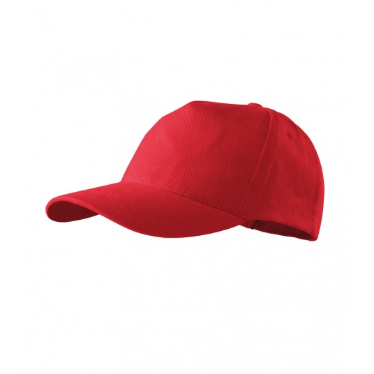 Czapka unisex Malfini 5P 307 nastawialna - czerwony